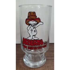 Vintage Kirk Alexander Alberta The Best In The West Drinking Glass Beer Glass